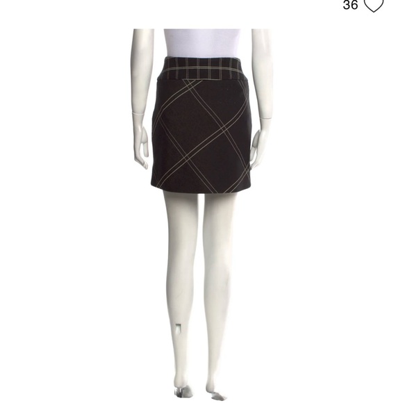 Vintage 90’s Diane von Fürstenberg black wool blend mini - Picture 2 of 6